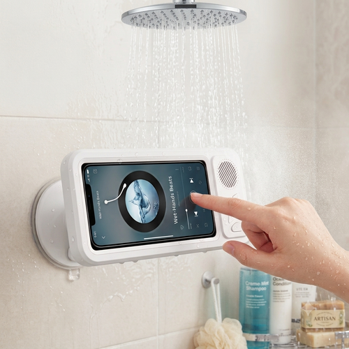 HydroSound Waterproof Shower Speaker & Phone Holder